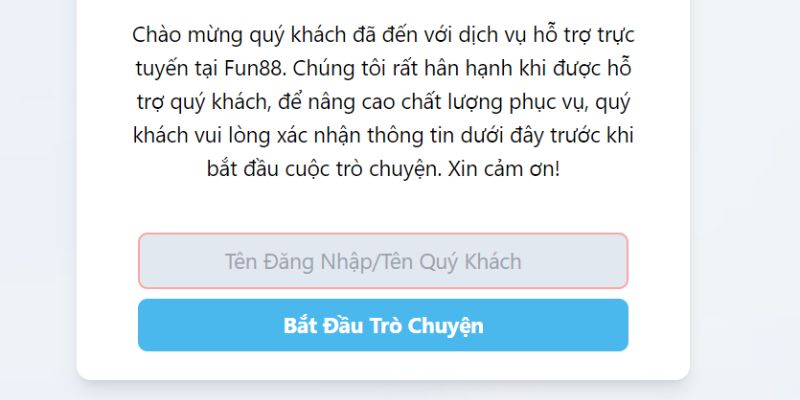 Fun88 đăng nhập gặp sự cố, liên hệ ngay bộ phận CSKH